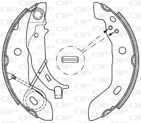 OPEN PARTS Комплект тормозных колодок BSA2161.00